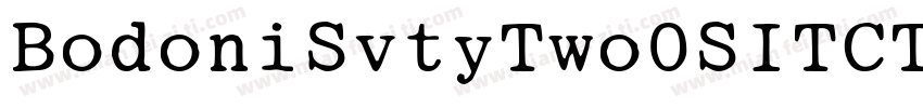BodoniSvtyTwo0SITCTT Book字体转换